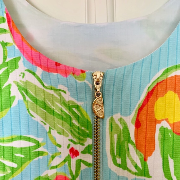 Lilly Pulitzer Cathy Shift Dress Lemonade 00 - Picture 3 of 5